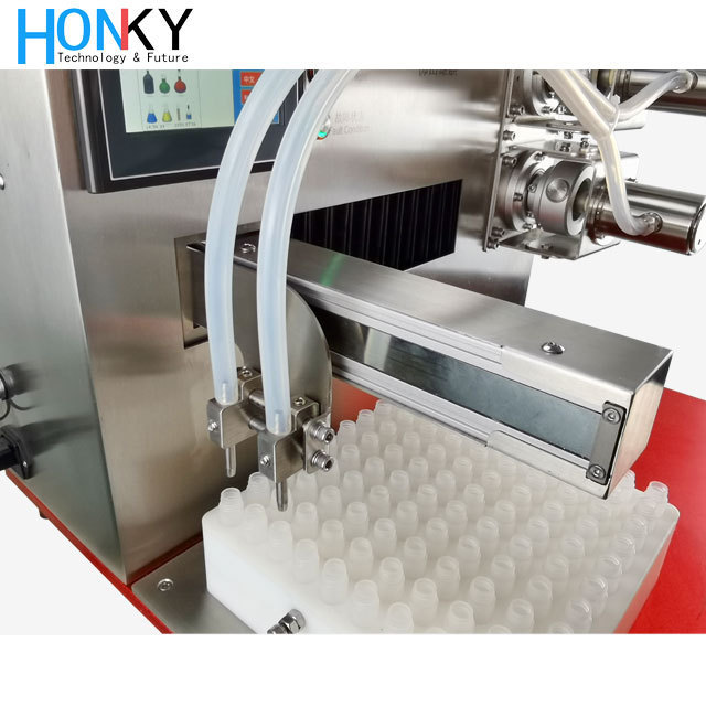 Desktop cartridge filling machines with ceramic pump for cosmetic liquid cream filling