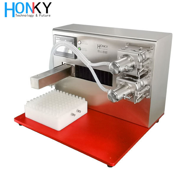 Desktop cartridge filling machines with ceramic pump for cosmetic liquid cream filling