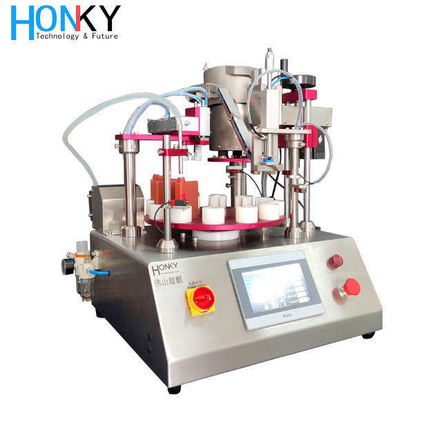 Desktop-Type Semi Automatic Filling And Capping System Convenient Quick Clean Liquid Filling Machine Bottle