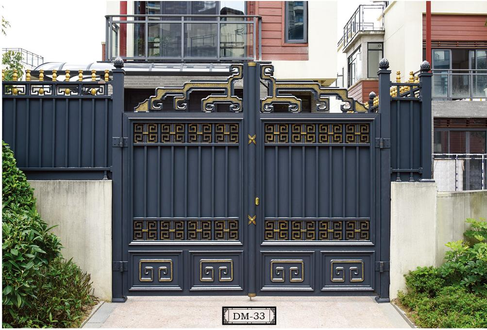 High Quality House Main Gate Designs Swing Driveway Gates Portail Aluminium Decorative Aluminum Gates