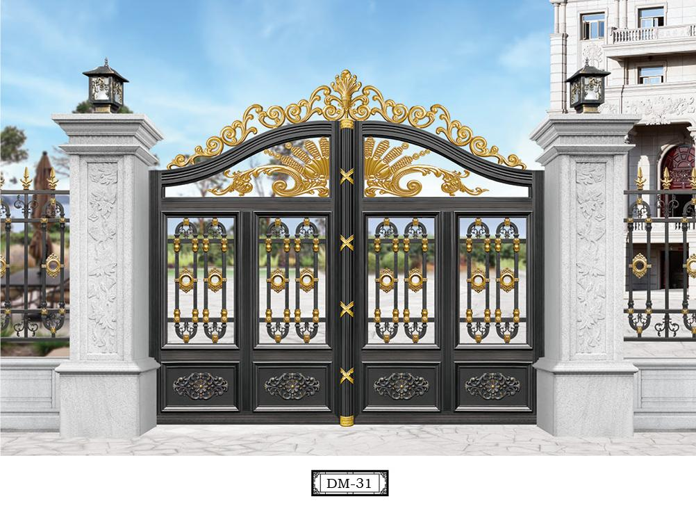 High Quality House Main Gate Designs Swing Driveway Gates Portail Aluminium Decorative Aluminum Gates