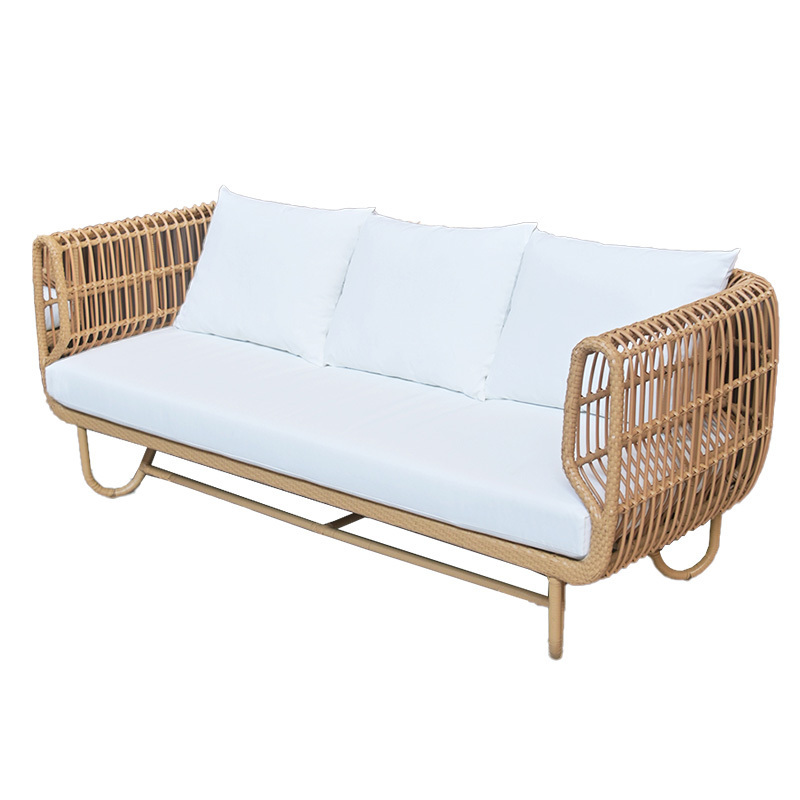 Foshan factory directly sells outdoor furniture garden rattan sofa and chair set garden rattan furniture