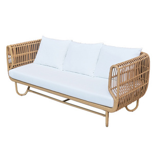 Foshan factory directly sells outdoor furniture garden rattan sofa and chair set garden rattan furniture