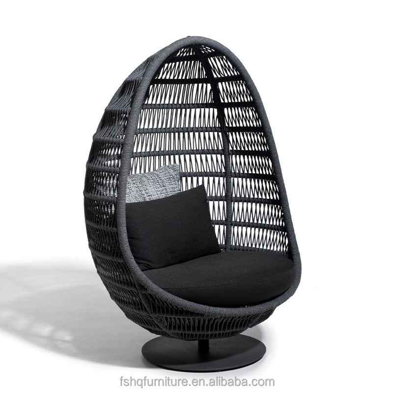 Patio Swings Outdoor Rattan Furniture Wicker Egg Shaped Patio Hammock Swings Chair