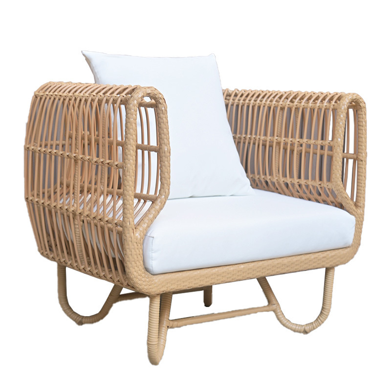 Foshan factory directly sells outdoor furniture garden rattan sofa and chair set garden rattan furniture