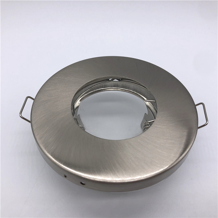 Round shape Small Mr16 Gu10 Halogen china bathroom fittings IP65 Water-Proof Recessed Down Light