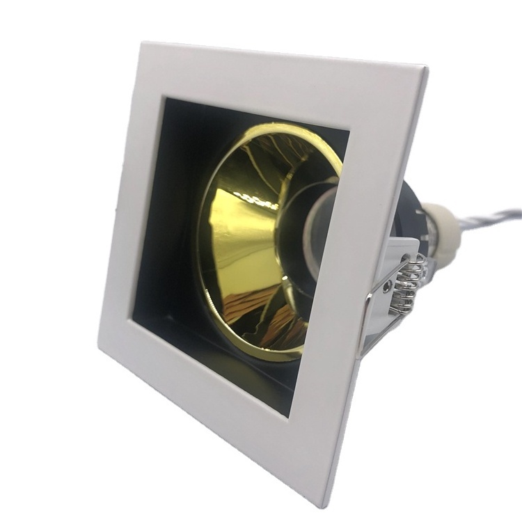 China focos 24v led lights anti glare downlight square mr16 recessed downlight