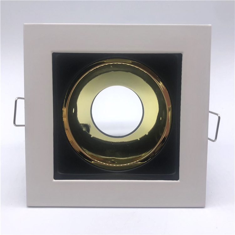 China focos 24v led lights anti glare downlight square mr16 recessed downlight