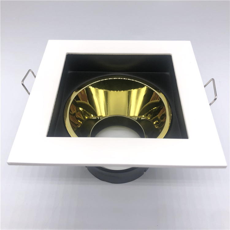 China focos 24v led lights anti glare downlight square mr16 recessed downlight