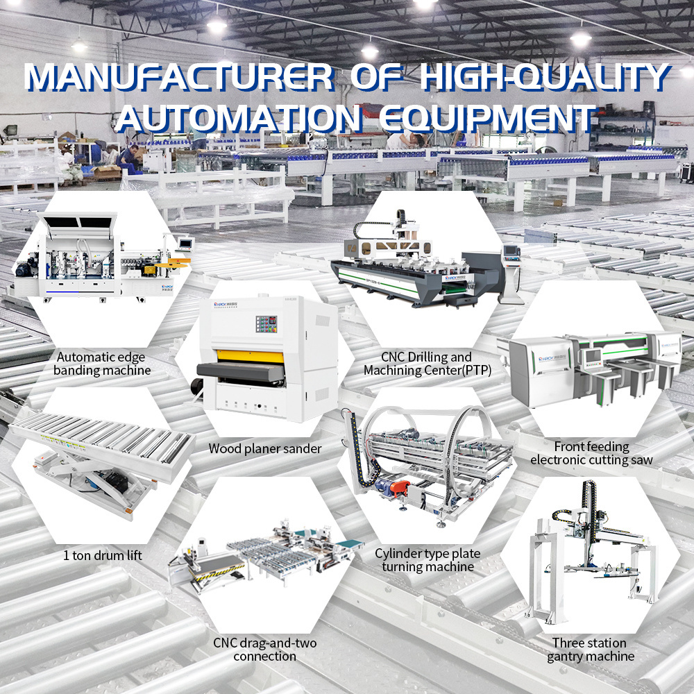 Fully automatic plywood turnover machine automated panel furniture production line