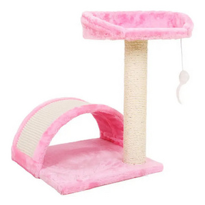 Cat Tower with Scratching Post Hammock Toys Stable Cat Tree for Kittens Adult Cats