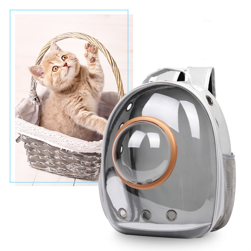 Outdoor Traveling Expandable Cat Backpack Carrier Bubble Bag Space Capsule Pet Carrier For Large Cat And Small Dogs