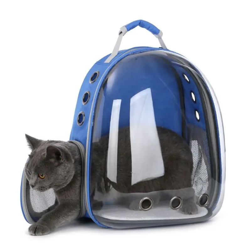 Outdoor Traveling Expandable Cat Backpack Carrier Bubble Bag Space Capsule Pet Carrier For Large Cat And Small Dogs