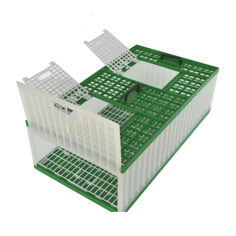 Birds Carrier Crate Three Doors Pigeon Cage Foldable Plastic Transportation cage For Pigeon Bird Breeding Cage