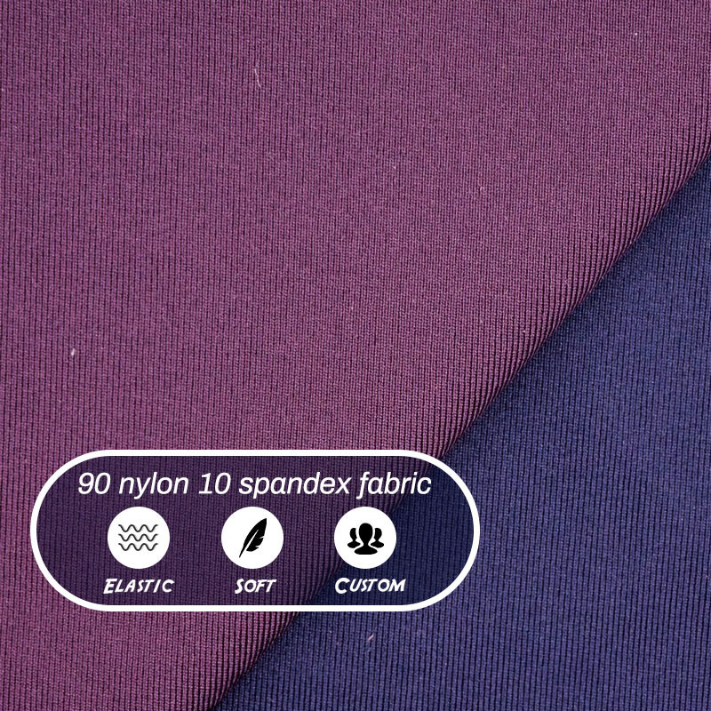 Elastane Polyamide Lycra 4 Way Stretch Polyester Spandex Fabric For Swimwear Sportswear Leggings 90 nylon 10 spandex fabric