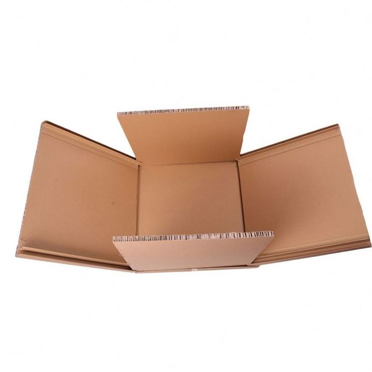 Customized heavy duty corrugated honeycomb paper cardboard carton packing box with pallet