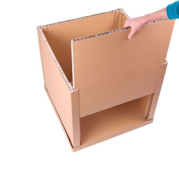 Customized heavy duty corrugated honeycomb paper cardboard carton packing box with pallet