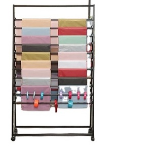 floor double-sided flower shop wrapping paper rack fabric towel rack silk scarf display frame wallpaper newspaper rack