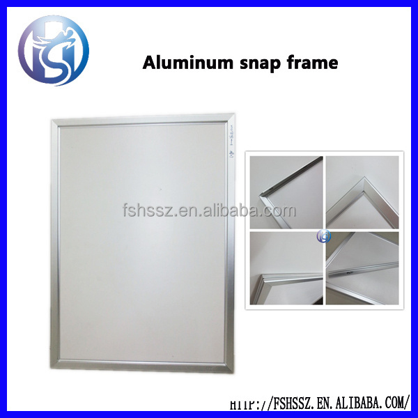 Elevator aluminum snap frame, wall mounted aluminum poster frame HS-K20