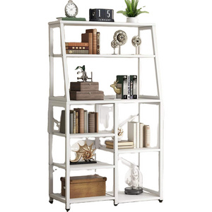 Industrial Bookshelf  8-Tier Bookcase Storage Shelves Organizer Modern Etagere Bookshelf Display Rack