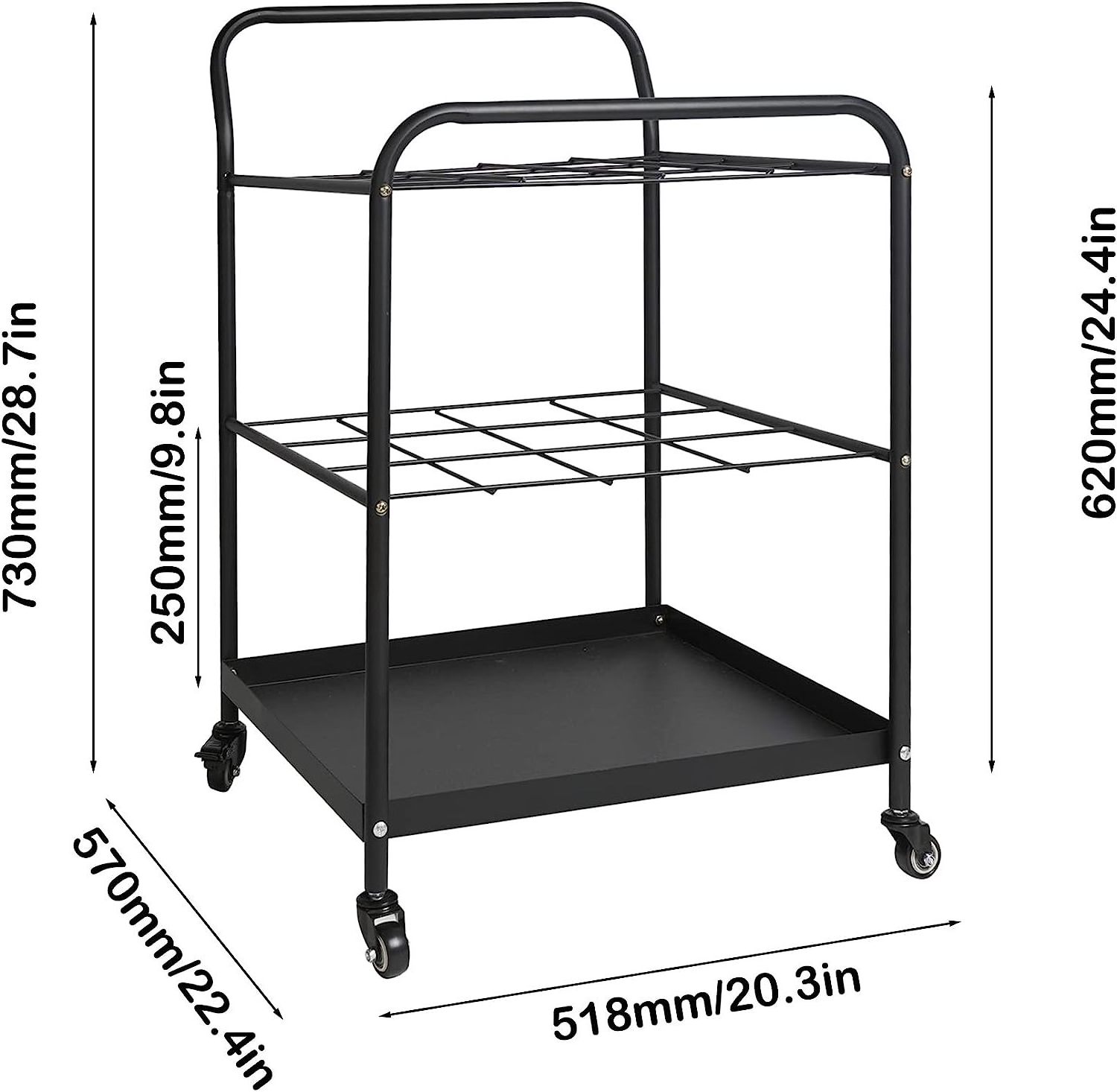 Blueprint Holder Blueprint Storage Rack, 12 Slots Roll File Holder with Wheels, Architectural Plan Storage Blueprint Rack