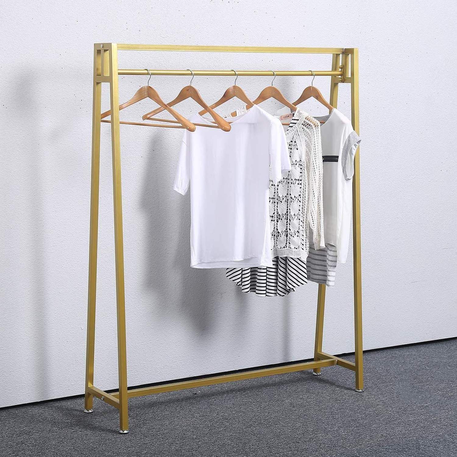 Trendy Fashion Retail Boutique Shop Furniture Custom metal Clothes Display Racks for Clothing Store Design