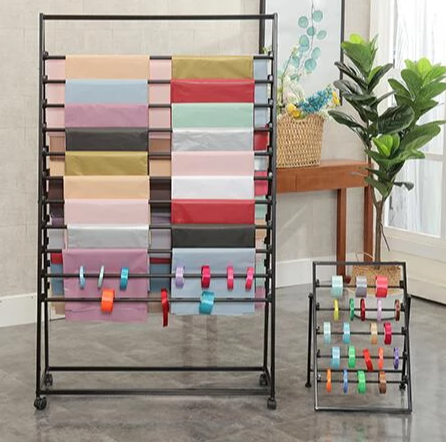 floor double-sided flower shop wrapping paper rack fabric towel rack silk scarf display frame wallpaper newspaper rack