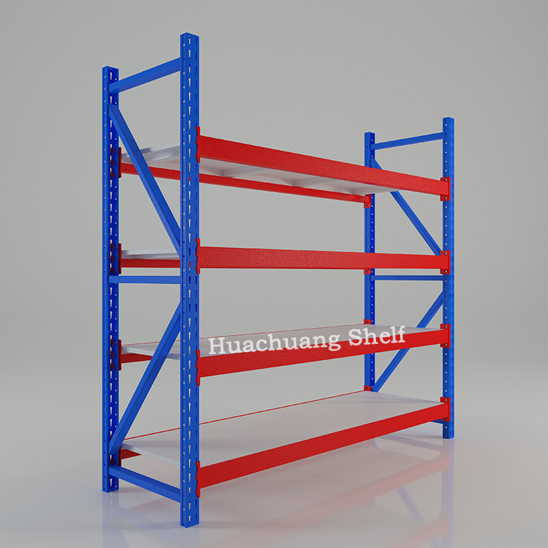 High quality industrial adjustable warehouse rack system steel storage shelf customized 300-800kg metal shelving units