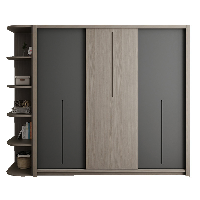 Customized Clothes Modern Design Bedroom Furniture  Closet Sliding Door Clothes Wooden Wardrobe Cabinet