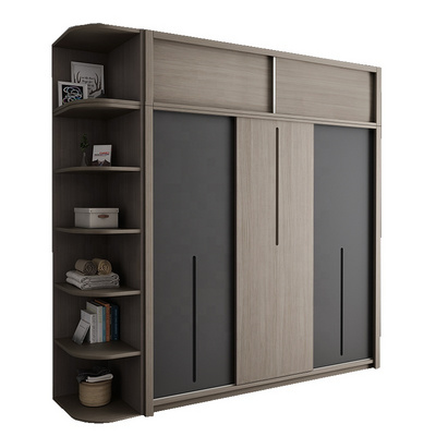 Customized Clothes Modern Design Bedroom Furniture  Closet Sliding Door Clothes Wooden Wardrobe Cabinet