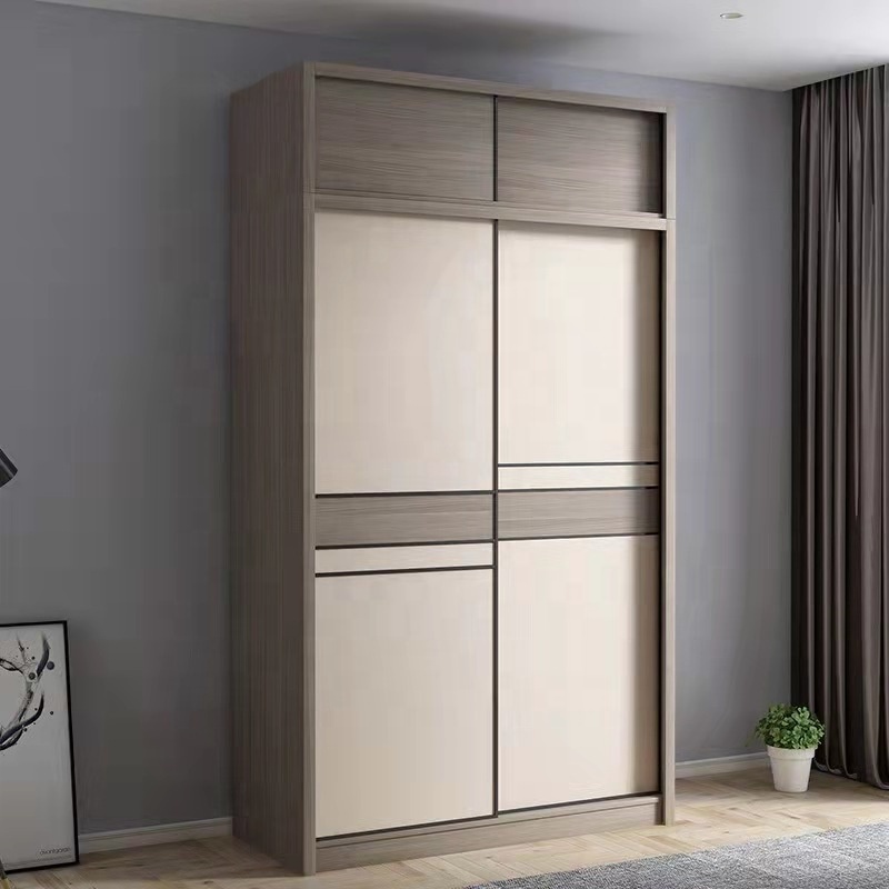 Furniture Set Movable Large Cabinet 2022 Modern Custom Built Wooden Walk In Sliding Door Bedroom Wardrobe Closet