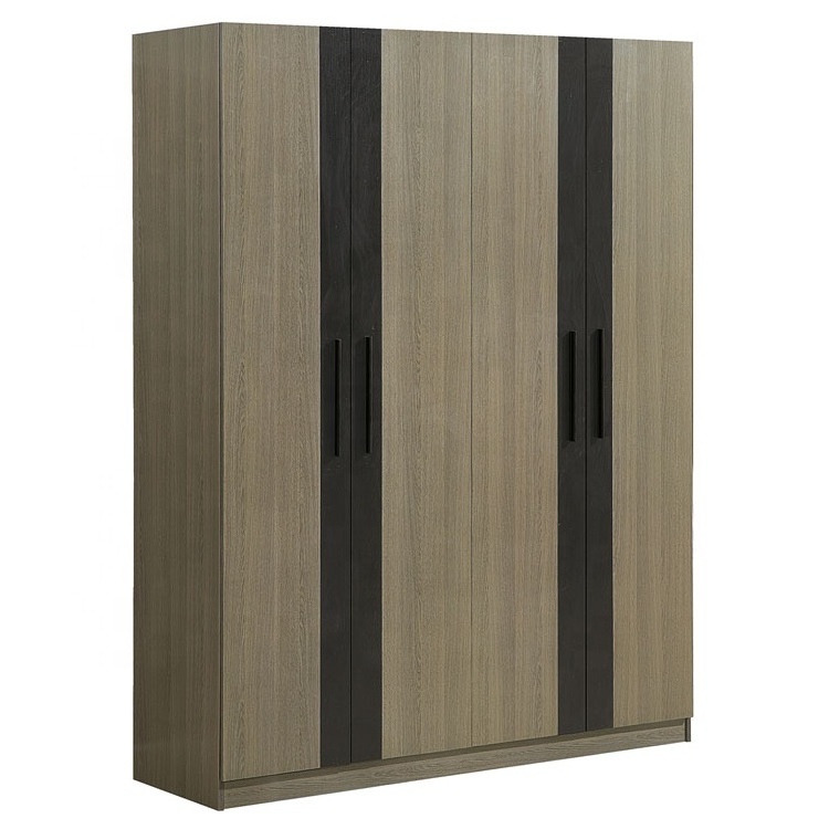 3 Door Small Dormitory Room Wardrobe Designs Bedroom Walnut Wardrobe