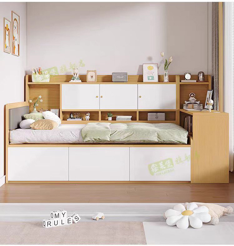 Tatami Modern Single Furniture Children Kids House Cheap Box Design Bedroom Wooden Combination Storage Bed