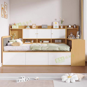 Tatami Modern Single Furniture Children Kids House Cheap Box Design Bedroom Wooden Combination Storage Bed