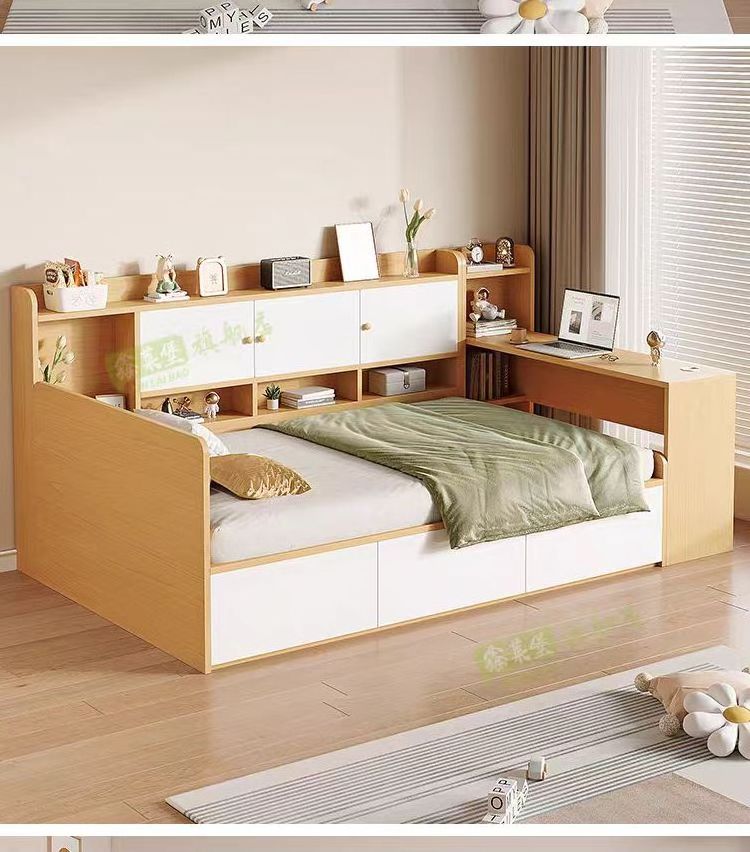 Tatami Modern Single Furniture Children Kids House Cheap Box Design Bedroom Wooden Combination Storage Bed