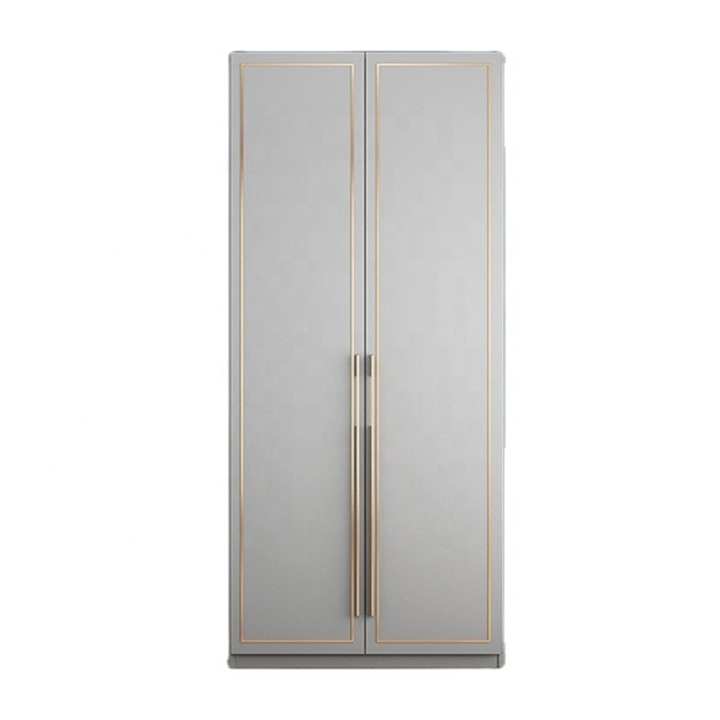 Good House Wooden Wardrobes Two Door Multifunction Luxury Clothes Home Wood Design Storage Organizer Cupboard For Bedroom Modern