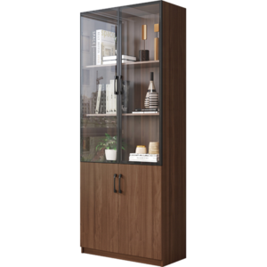 Living Room Moder High Quality Cabinet Reading Bookcase Office Children Corner Glass Modern Book Shelf Wooden With Doors