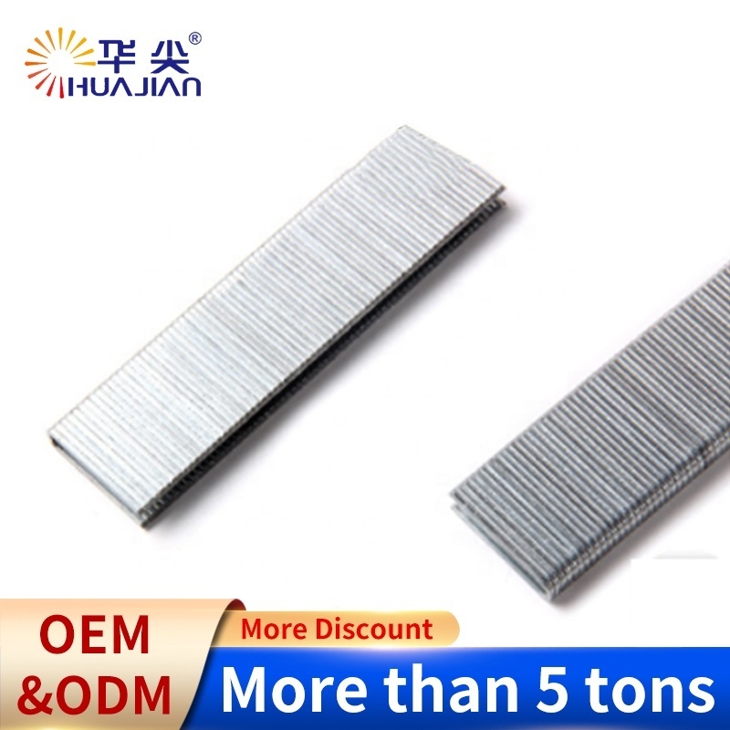 18Ga Industrial Manufacture 35mm Galvanized Steel 5.7mm Crown 90 Staples