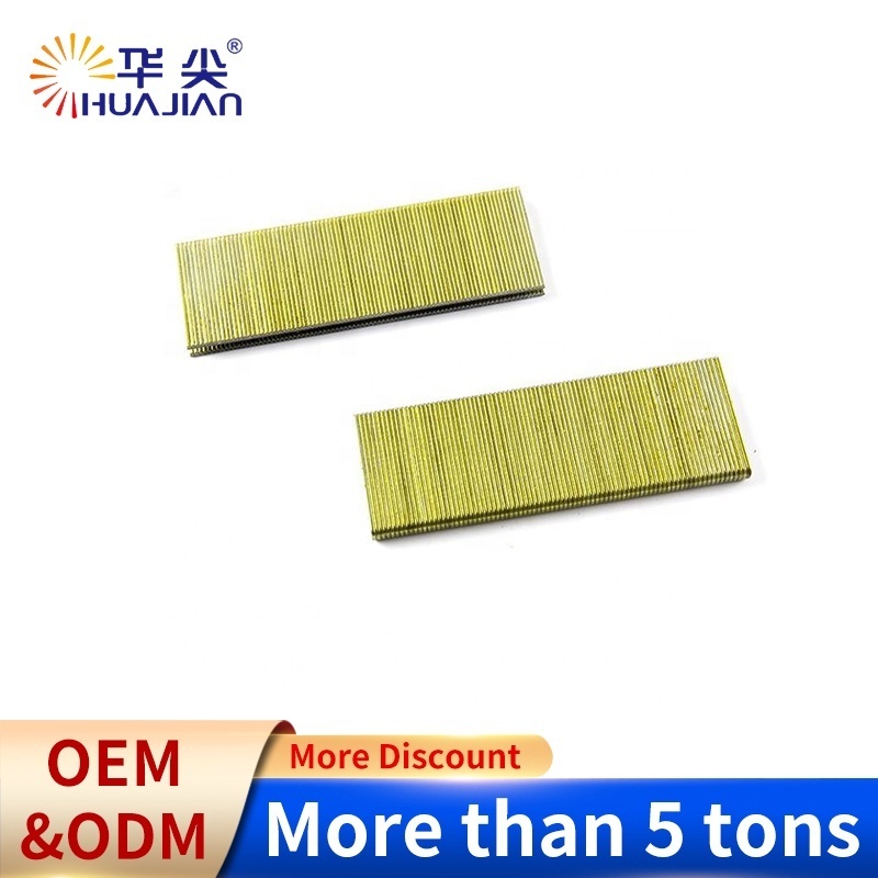 18Ga Industrial Manufacture 35mm Galvanized Steel 5.7mm Crown 90 Staples