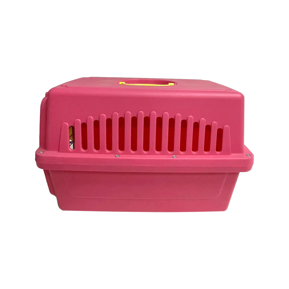 HC-1001Manufacturer Wholesale Small Portable Plastic Dog Cat Car Transport Crate Air Travel Airline Approved Dog Transport Cage