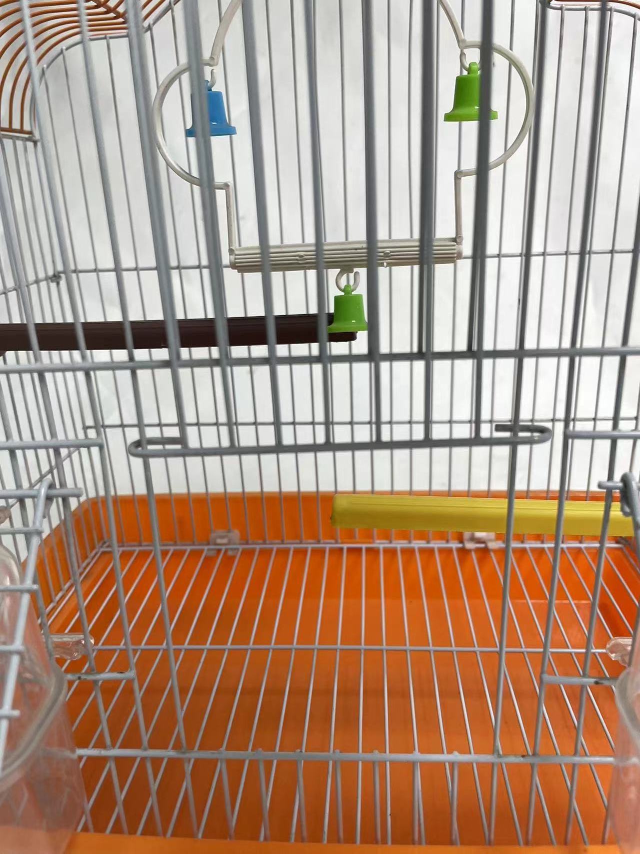 HC-AGO-02Bird Cage Display Stackable Canary Cage Iron Metal Small Mini Plastic Bamboo Bird Cage Handmade