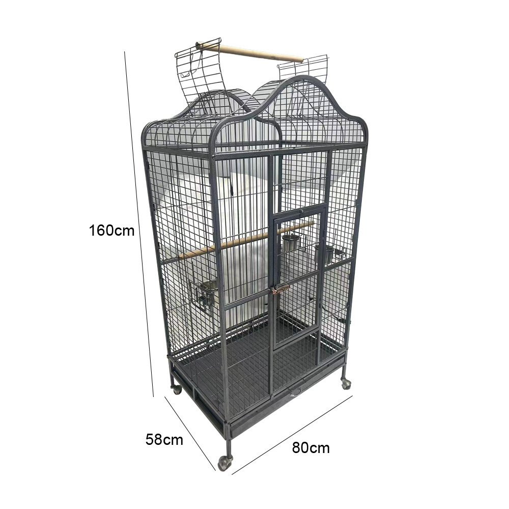 High quality 3 tier stainless steel pigeon breeding cage metal with tray cage