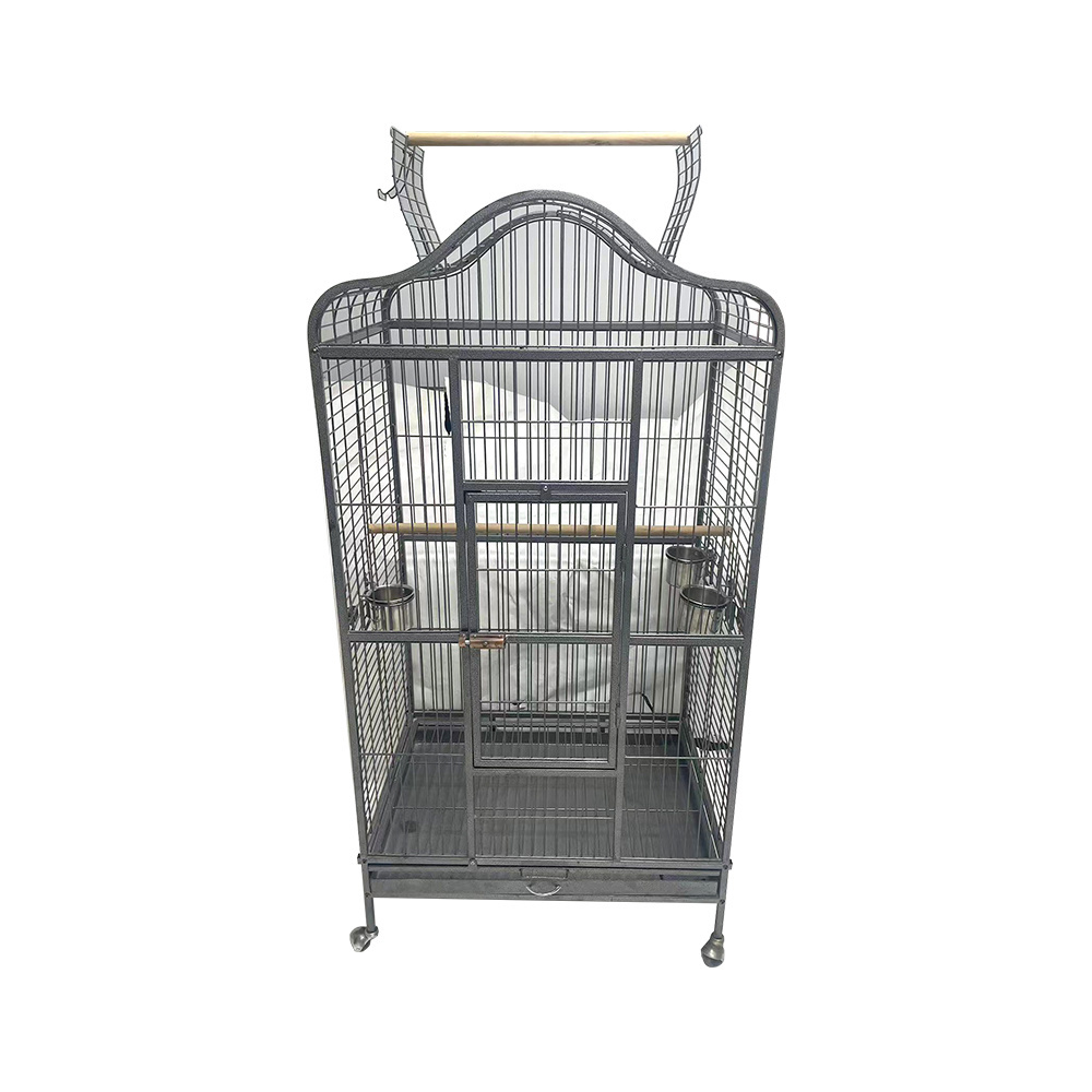 High quality 3 tier stainless steel pigeon breeding cage metal with tray cage