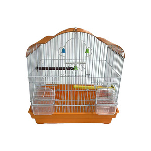 HC-AGO-02Bird Cage Display Stackable Canary Cage Iron Metal Small Mini Plastic Bamboo Bird Cage Handmade