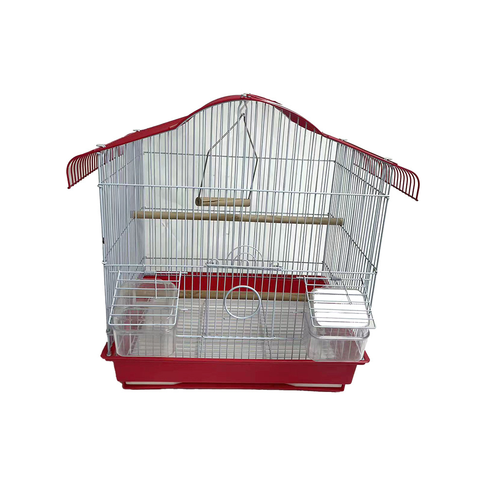 HC-A3512Factory supply big size powder coated black metal carry breeding cages large wire pet parrot bird cage