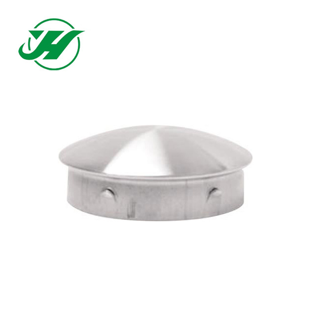 stainless steel round pipe end cap for stair railing