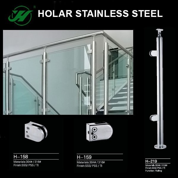 AISI 304/ 316 stainless steel stairs & stair parts, railing parts