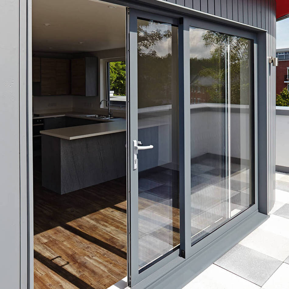 Customized Hurricane Impact Aluminum Double Glazed Swing And Slide Doors Lift Sliding Door Exterior