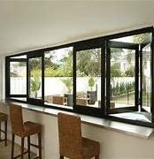 Double glazed folding accordion windows cost bifold doors and windows foldable glass window