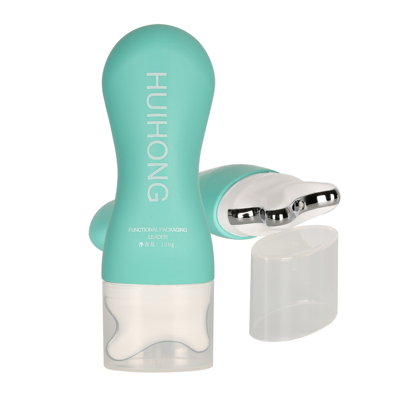 Cosmetic Container Neck Massage Firming Lifting Neck Cream Soft Tube with Roller Packaging Plastic Face Cream,other Cosmetic